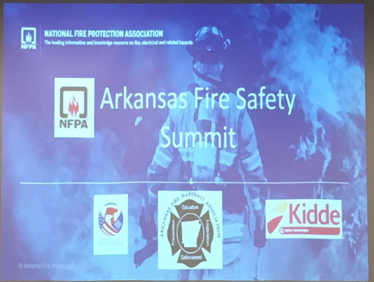 ARFireMarshals's tweet photo. Arkansas Fire Safety Summit https://t.co/W2Ke01GPGi