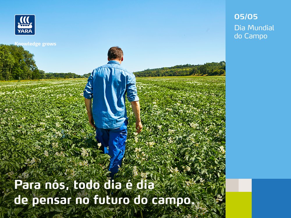 YaraBrOficial's tweet photo. #DiaMundialDoCampo Para nós, todo dia é dia de pensar no futuro do campo. https://t.co/XLrwN1f4Pn
