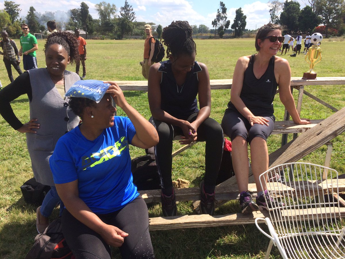 #EU soccer tournament with Member States and Government at Barclays Sports Club, Mt Pleasant. Go and cheer up your team!