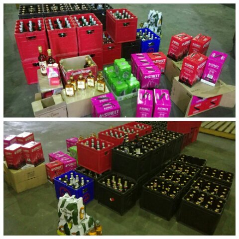SAPoliceService's tweet photo. #sapsWC Cluster Op Command Center #COCC in #BlueDowns arrested 3 Suspects last night for selling liquor without a license. Liquor seized. ME https://t.co/WJ3RxqaQqt