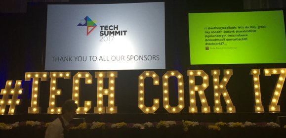 Tech_In_All's tweet photo. Thank you to our Sponsor @DellEMCUKI for your sponsorship of our highly successful Tech Summit on May 4th. #TechCork17 https://t.co/hw77Z1vUAI