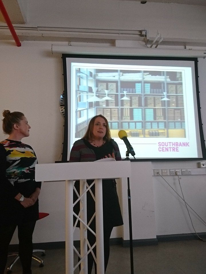 madfamily75's tweet image. #StrongandSafe Chloe Bird Southbank Centre Archive Studio how to manage collection in non heritage context Making it relevant to staff &amp;amp; org