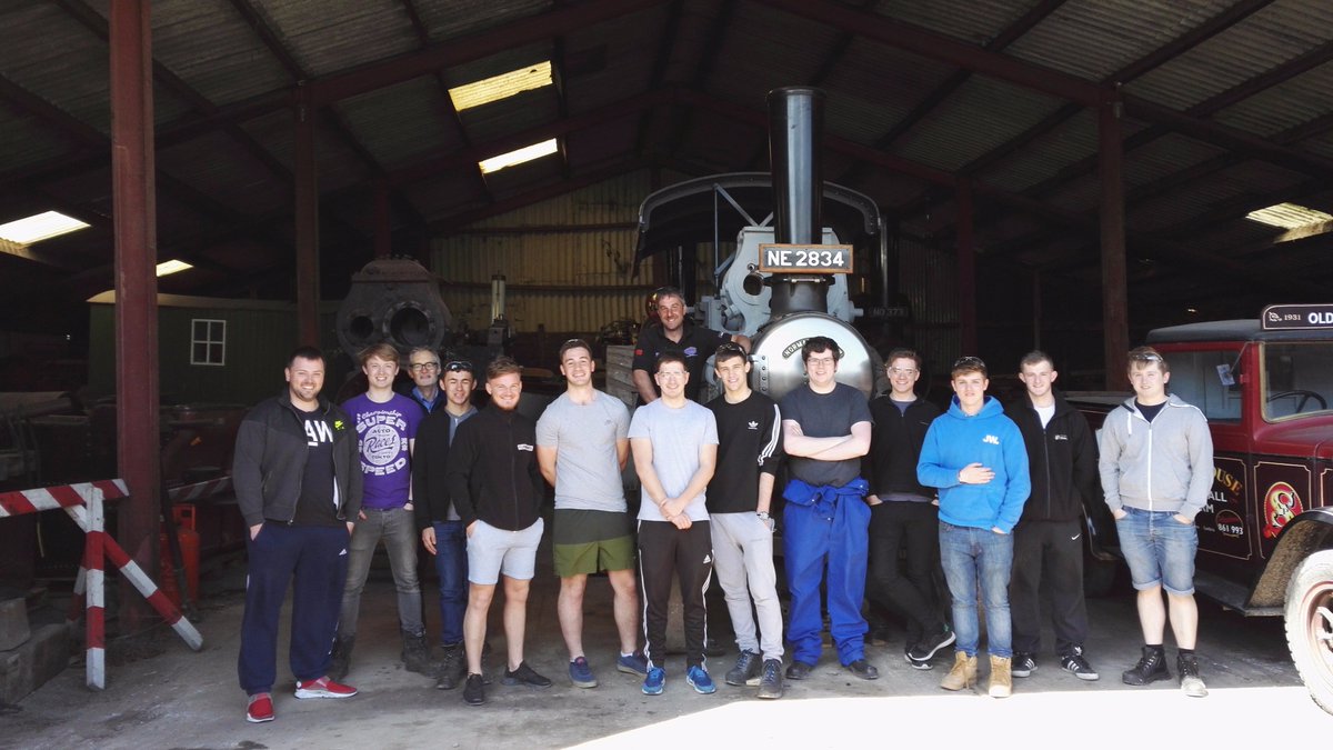 Gen2Training's tweet photo. HNC learners in Furness visited @OldHallFarm1 this week to see examples of hydraulic systems and steam in operation #engineering https://t.co/jim8NvsqbX