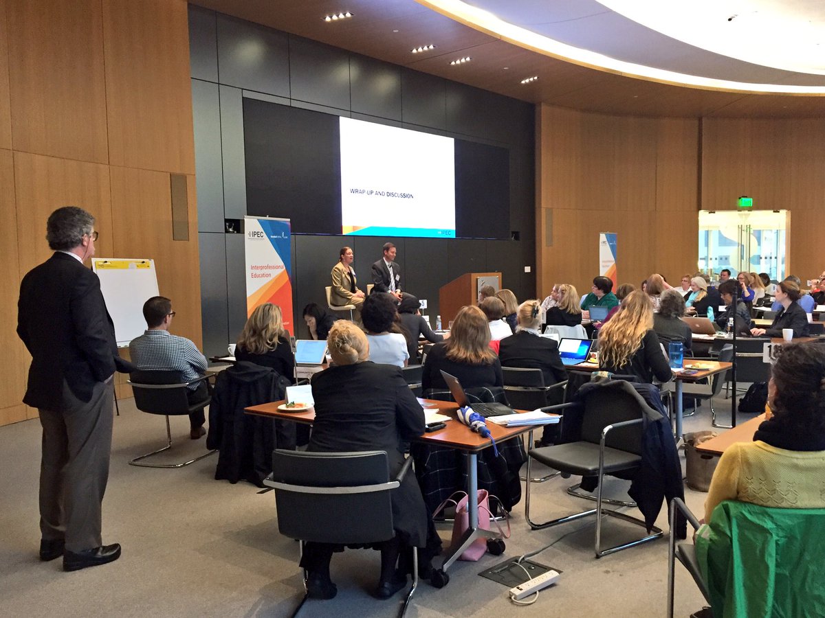 ipec_org's tweet photo. Lots of burning questions for Drs. Dow and Lockeman! Thanks for sharing VCU's #IPE journey with #IPECSpring17 #collaboration #teamwork https://t.co/6MXHsUmmIU