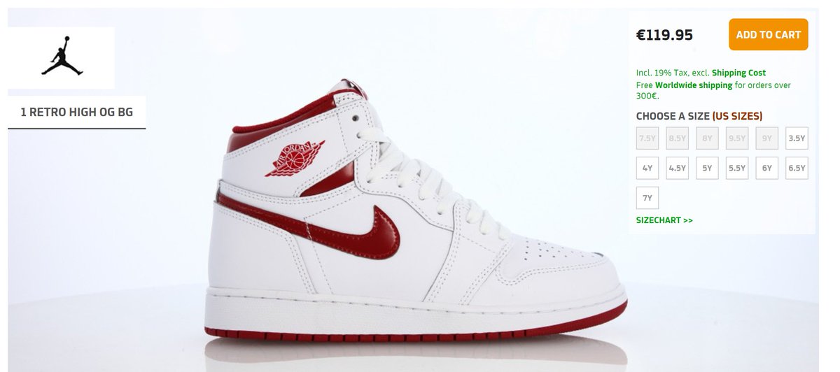 jordan 1 metallic red gs