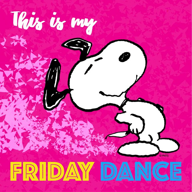 PEANUTS (@Snoopy) on Twitter photo 2017-05-05 13:25:01 Do the Friday dance!...