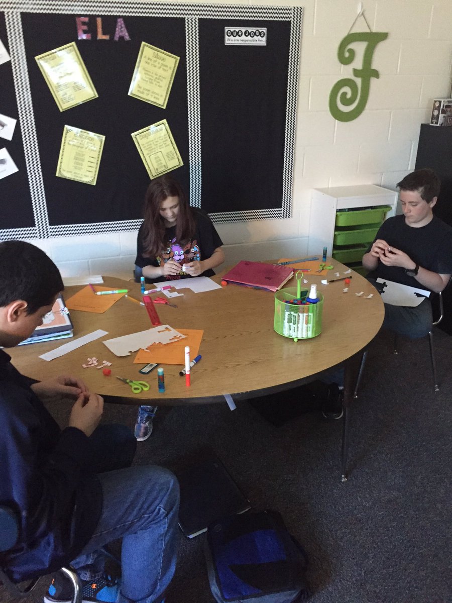 JFriendGV's tweet photo. 7th Grade Math class working hard to create 3D cubes with nets. #GVSMS https://t.co/zdAn1RGfxj