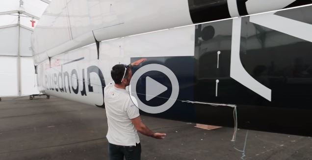 Voiles_Voiliers's tweet image. Franck Cammas dévoile les secrets du fonctionnement de l'aile rigide sur un #ClassAC #AmericasCup @GroupamaTeamFr bit.ly/2pNz9tC