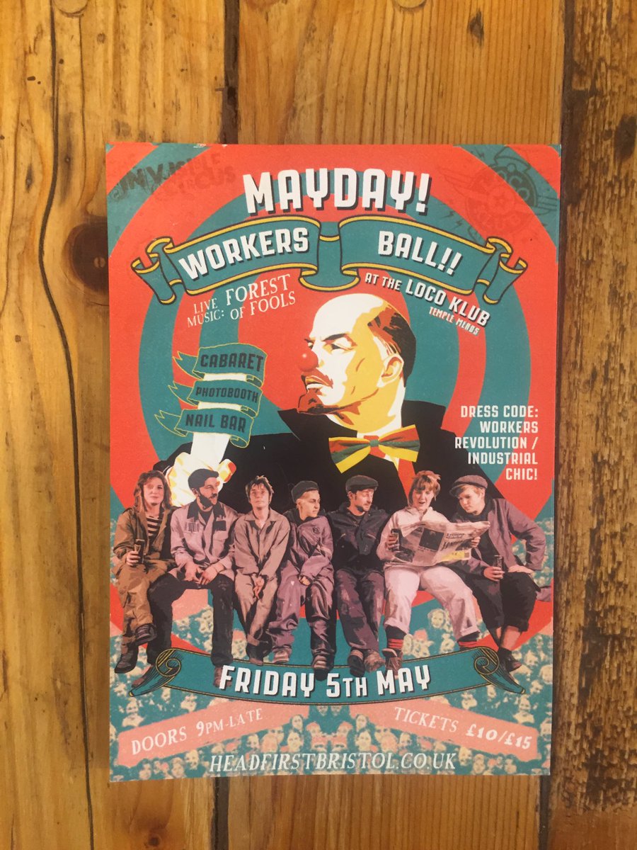 HartsBakery's tweet photo. Event tonight chez our lovely neighbours Club Loco- who doesn't love cabaret, phot booth AND nail bar? #mayday #workersball #clubloco https://t.co/bNKfOn6fpq