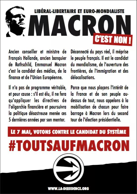 StrasbourgZD's tweet photo. #ToutSaufMacron #BarrageMacron #Présidentielles2017 #DissidenceFrançaise https://t.co/NAJfYQmyG1