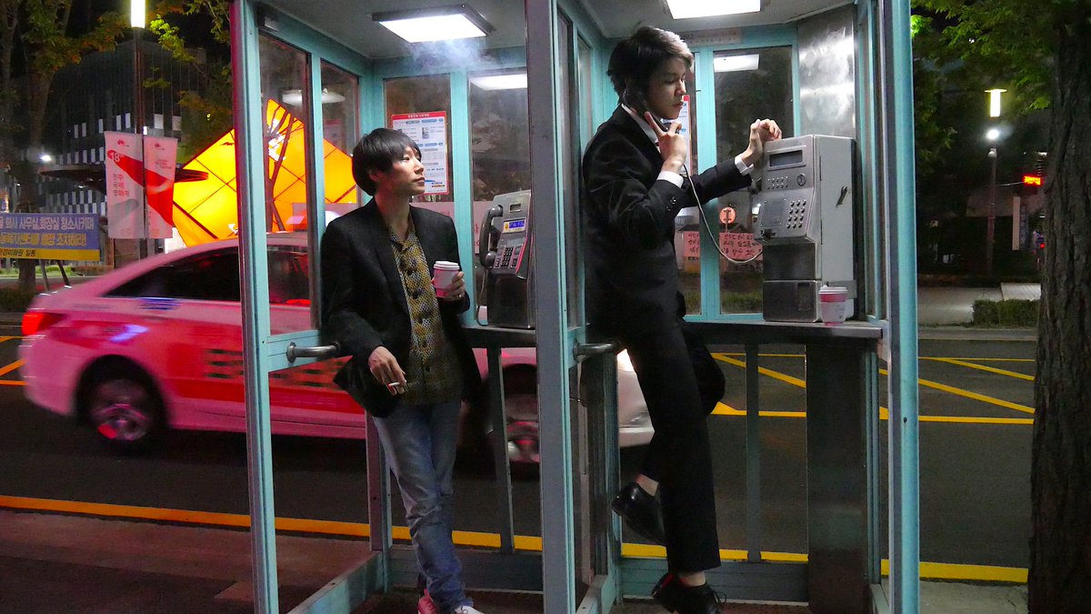 萩原利久＆甲斐監督、全州映画祭中の一コマ。
トレインスポッティングな二人。

#JIFF #INNOCENT15 #T2 #イノセント15