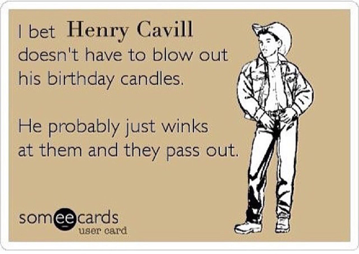            Wishing a very happy birthday to Mr. Henry Cavill. 