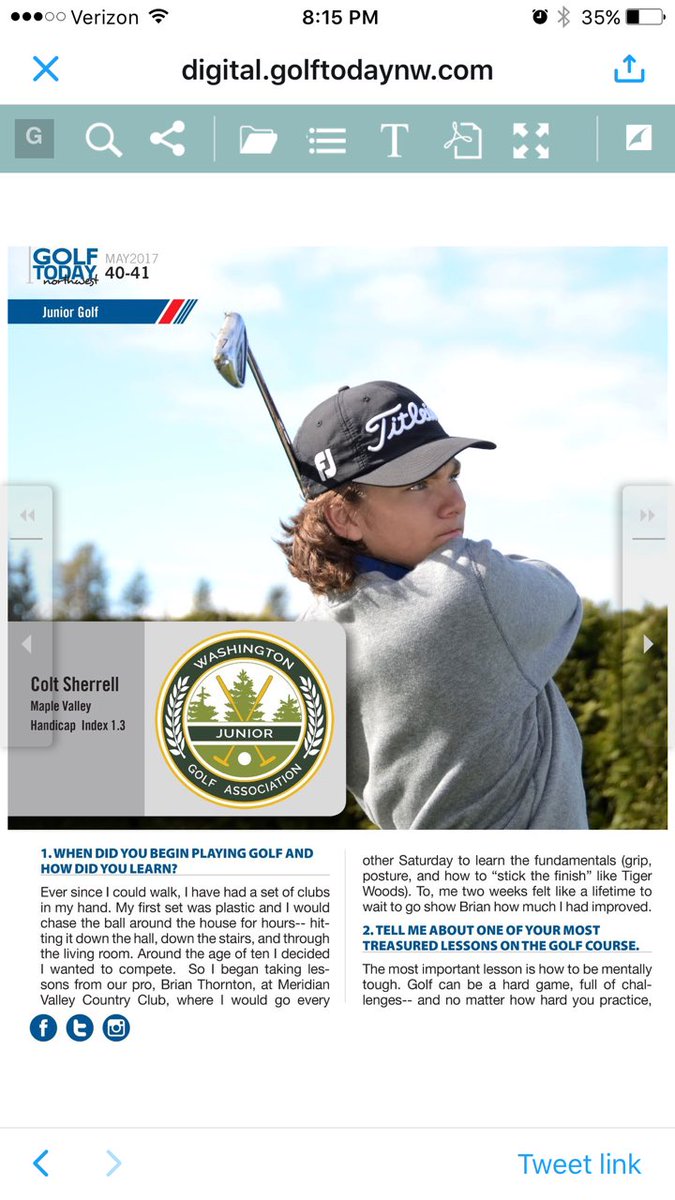 cs1golf's tweet photo. Thank you to @wjga1976 and Golf Today NW for selecting me as the player of the month! https://t.co/eH6I8o97tE