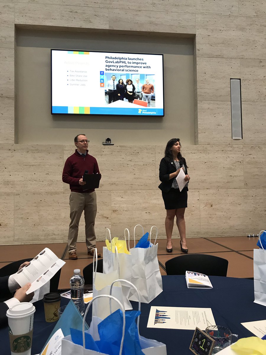 .<a href="/BeSciPol/">BSPA</a> is excited to be in Philly hearing about the fantastic behavioral science work that #GovLabPHL is doing in the City!
