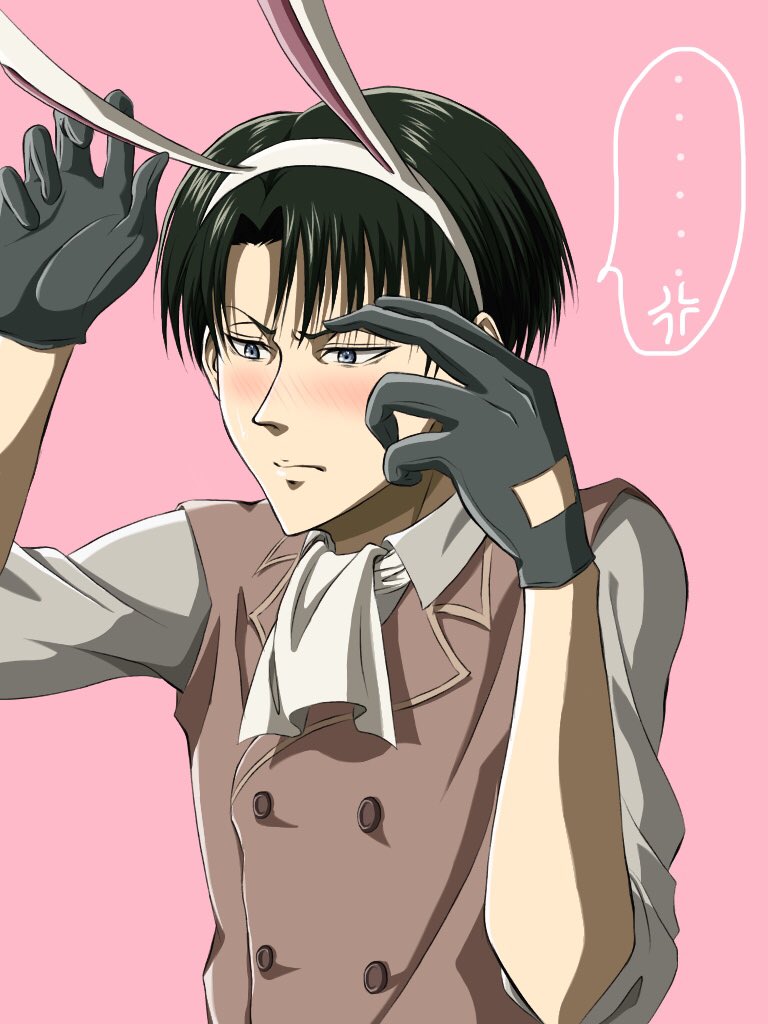 イースターの衣装のうさ耳がとても恥ずかしくて赤面する兵長ください てきとのイラスト イースターの衣装のうさ耳がとても恥ずかしくて赤面する兵長ください てきとのイラスト