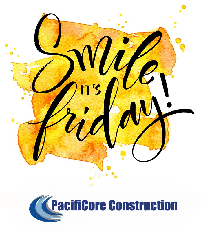PacificoreConst's tweet photo. Yahoo it's Friday! #friday #jobsite #TGIF #construction https://t.co/7vt13CPWiF