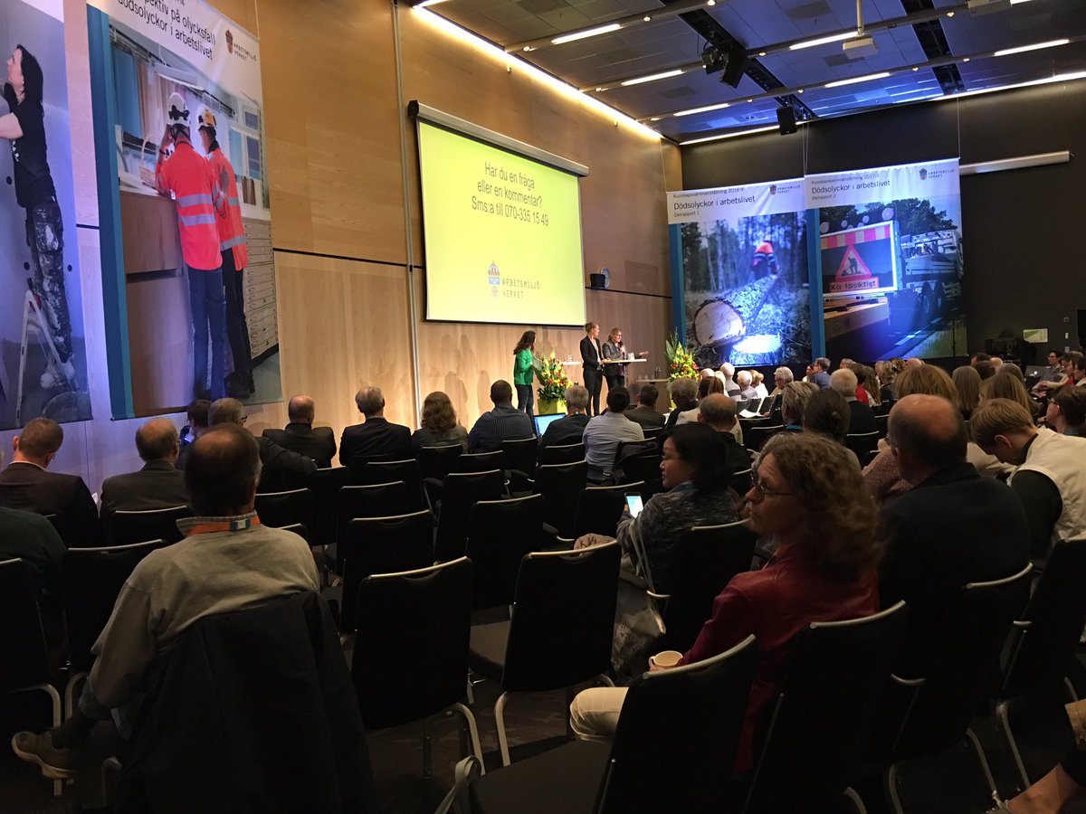 Snygg avslutning på en intressant dag. Parterna berättar vad de gör för att förbättra #arbetsmiljö o förebygga #dödsolyckor på arbetsplatser