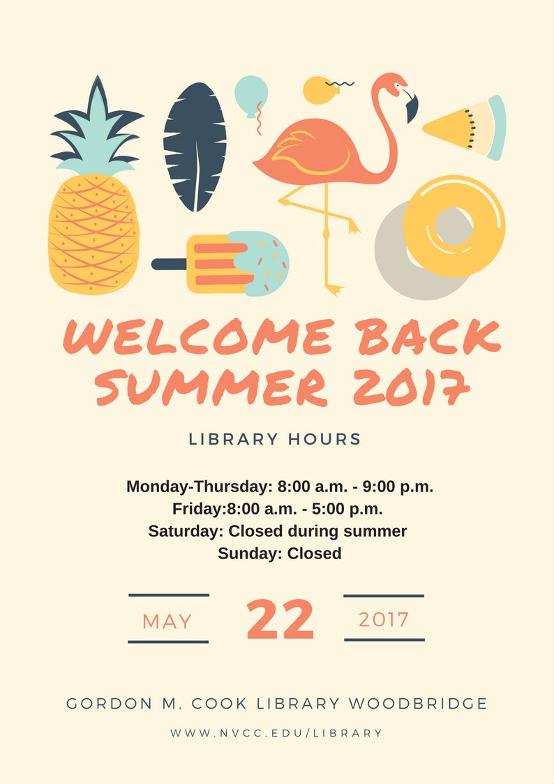 NOVALibraries's tweet photo. Summer hours at #WoLibrary and we are looking forward to seeing everyone. https://t.co/jkNkWXRbN3