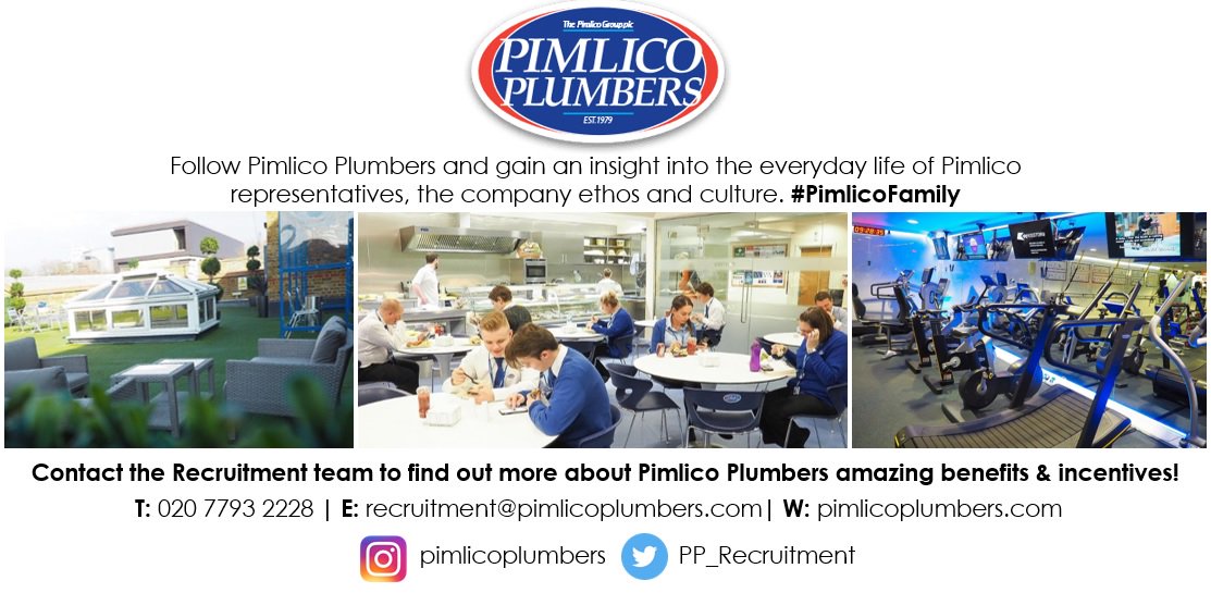 PP_Recruitment's tweet photo. Find out more about @PimlicoPlumbers company benefits &amp; incentives! The Recruitment team are happy to help with all enquiries https://t.co/oJEjSQLYR5