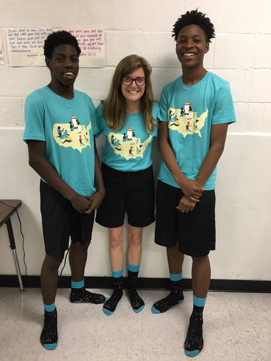 UrbanPromiseAR's tweet photo. National @GustoHQ Swag Day at UrbanPromiseAR! #noshoesday #wehype Thanks, Gusto! https://t.co/stUvKFDYAz