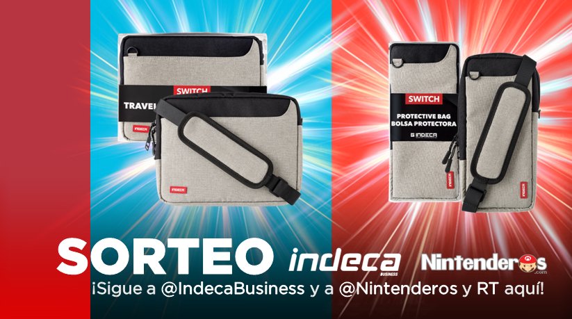 Nintenderos's tweet photo. ¡Sorteamos estas 4 bolsas para Nintendo Switch! Sigue a @IndecaBusiness y @Nintenderos y RT aquí - https://t.co/lQYTELn7be https://t.co/cZZdSPGS0C