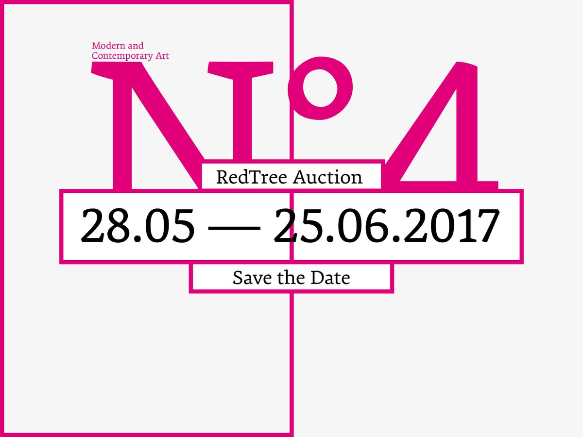 RedTreeAuction's tweet photo. Hello Twitter! We're pleased to announce our upcoming auction, @RedTreeAuction N°4 - We'll keep you posted.
#RedTreeAuction #art #auction https://t.co/mxSqtyNDZy