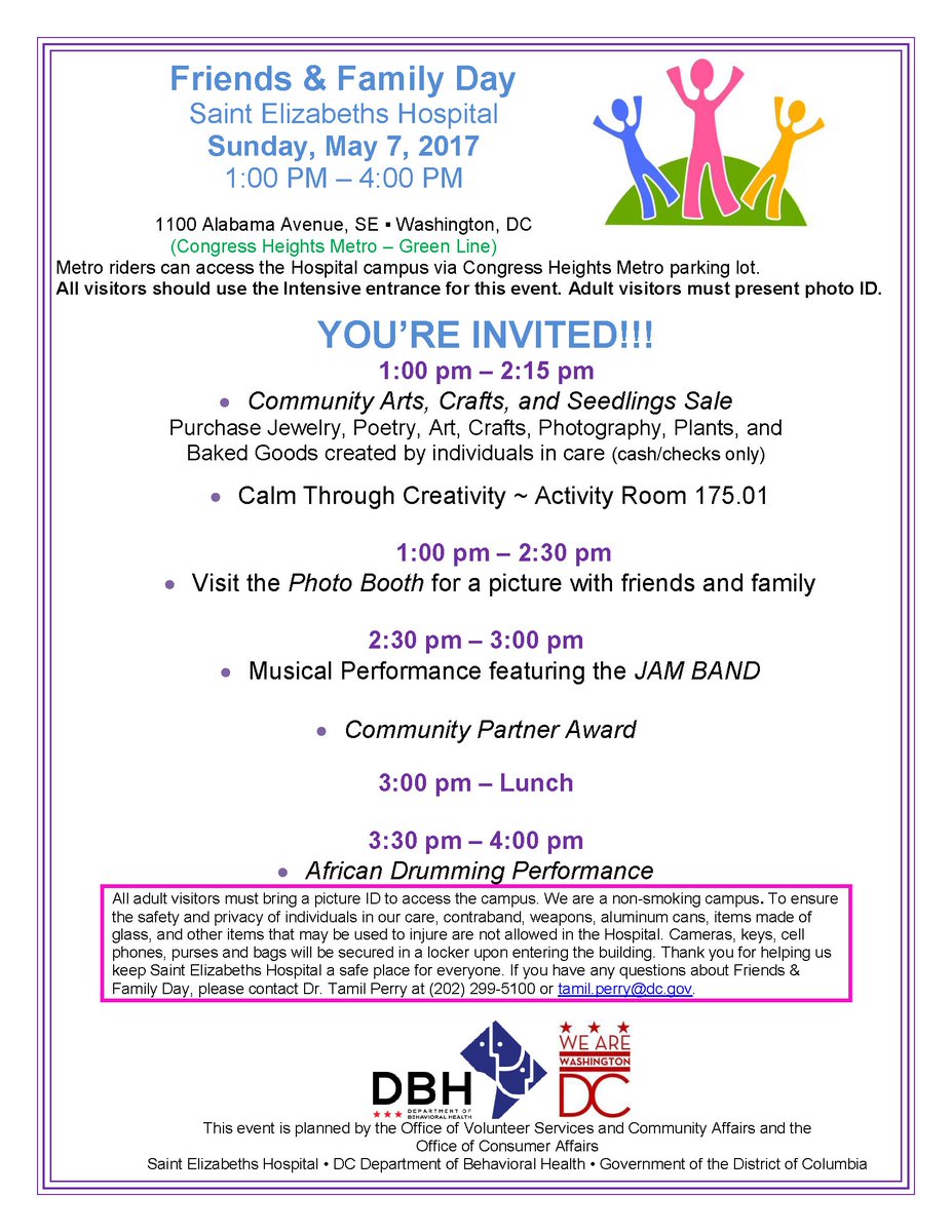 The St. Es Hospital is hosting a Friends and Family Day! Sunday, May 7, 2017 1:00 PM – 4:00 PM