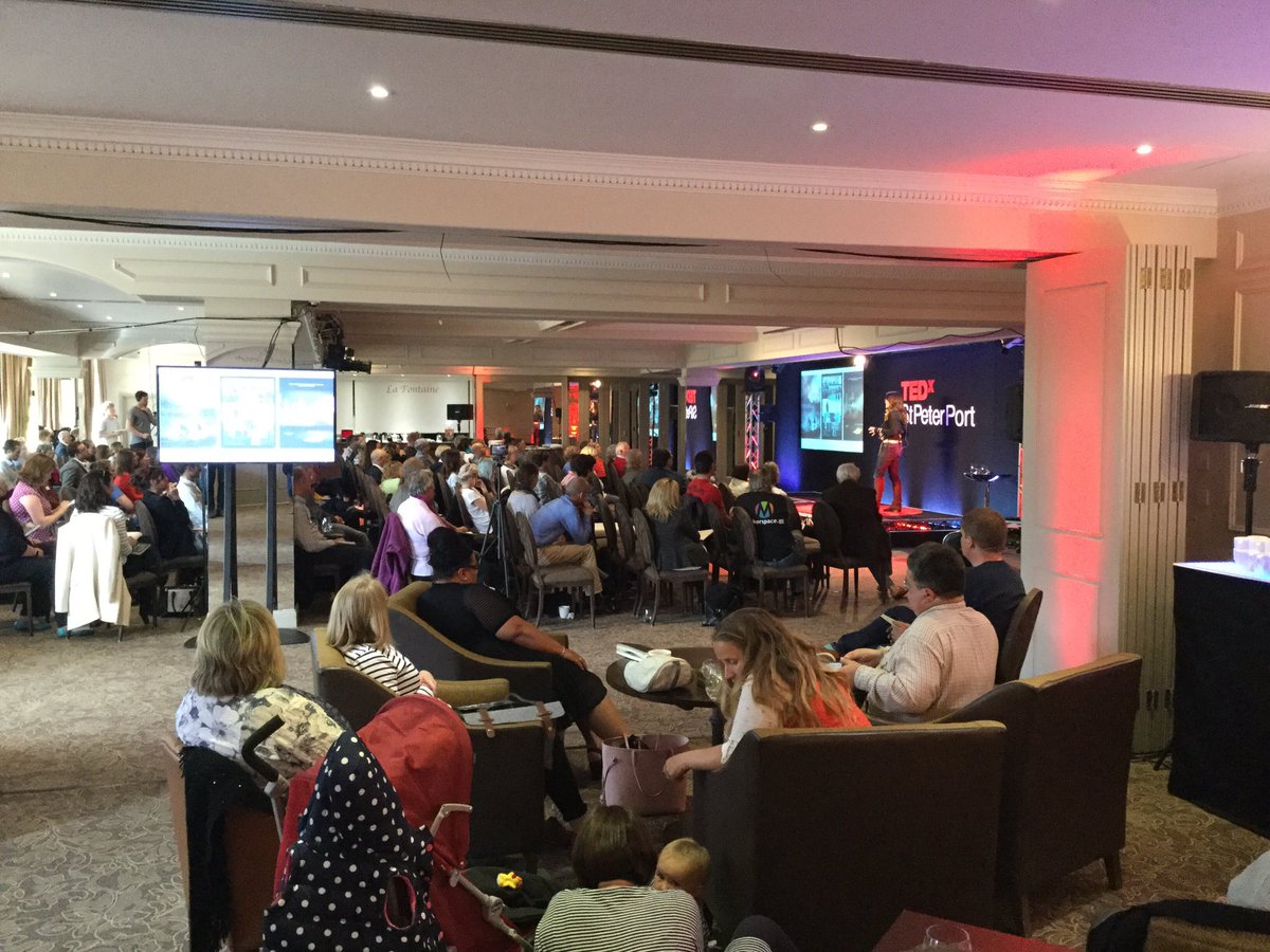 #TEDxStPP audience spellbound listening to @CCAwardsUK Chrissy Levett talking about how creative projects can have massive positive impact