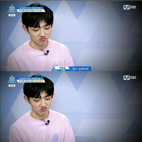 SGMarkJin's tweet photo. #PRODUCE101 #AhnHyungSeob #AhnHyeongSeop #hyungseob #hyungseop if jihoon is a wink boy then hyeongseop is #PoutingBoy π€ππ https://t.co/Unz0NGzdG3