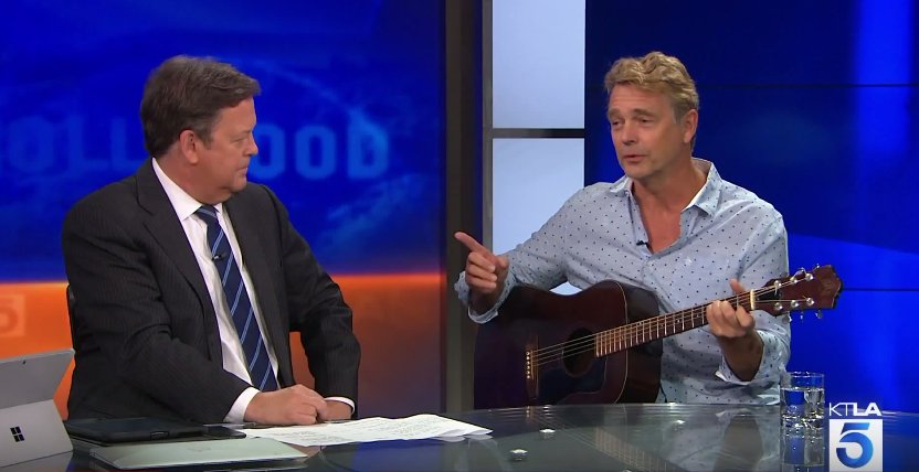 ktlaENT's tweet image. .@John_Schneider brought his guitar and gave us a taste of his new music.. Watch full interview here -  youtu.be/3wkgkz_OigM