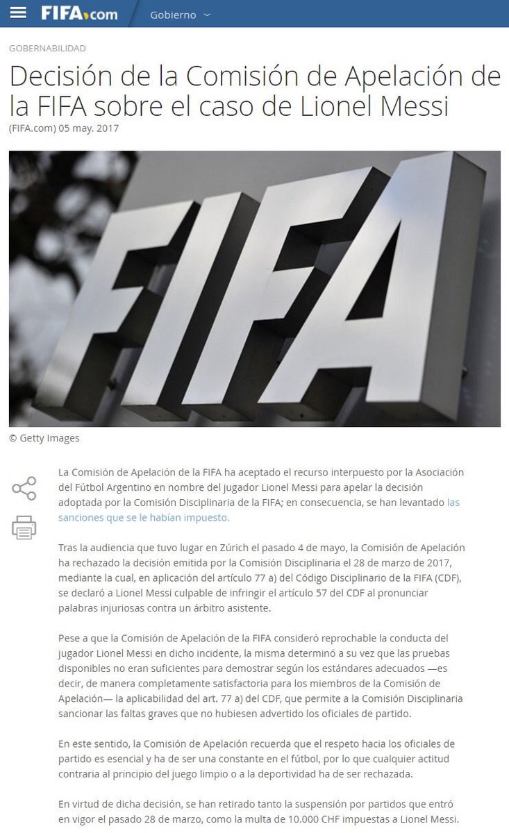 messimania_peru's tweet photo. #ÚltimaHora @FIFAcom le levanta la sanción a Messi https://t.co/4y63MGxngH