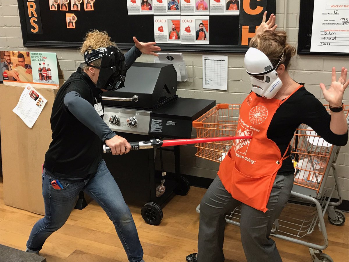 Supervisor Shannon at store 2741 and MEM participating in Star Wars day. May the force be with you! #StarWarsDay