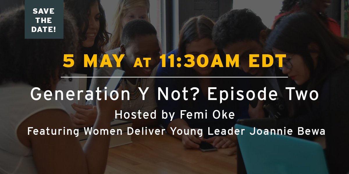 YouthDeliver's tweet photo. ONE HOUR until we go live with @FemiOke and @BEWAJ for Episode 3 of #GenYNot. Watch live and join the conversation: https://t.co/XsxZly4Kqd https://t.co/Fe8dGEavSl