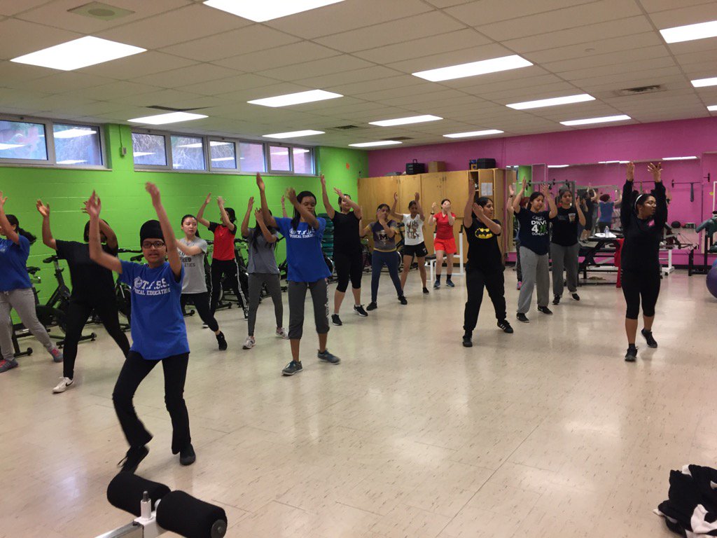 Zumba on a rainy day.