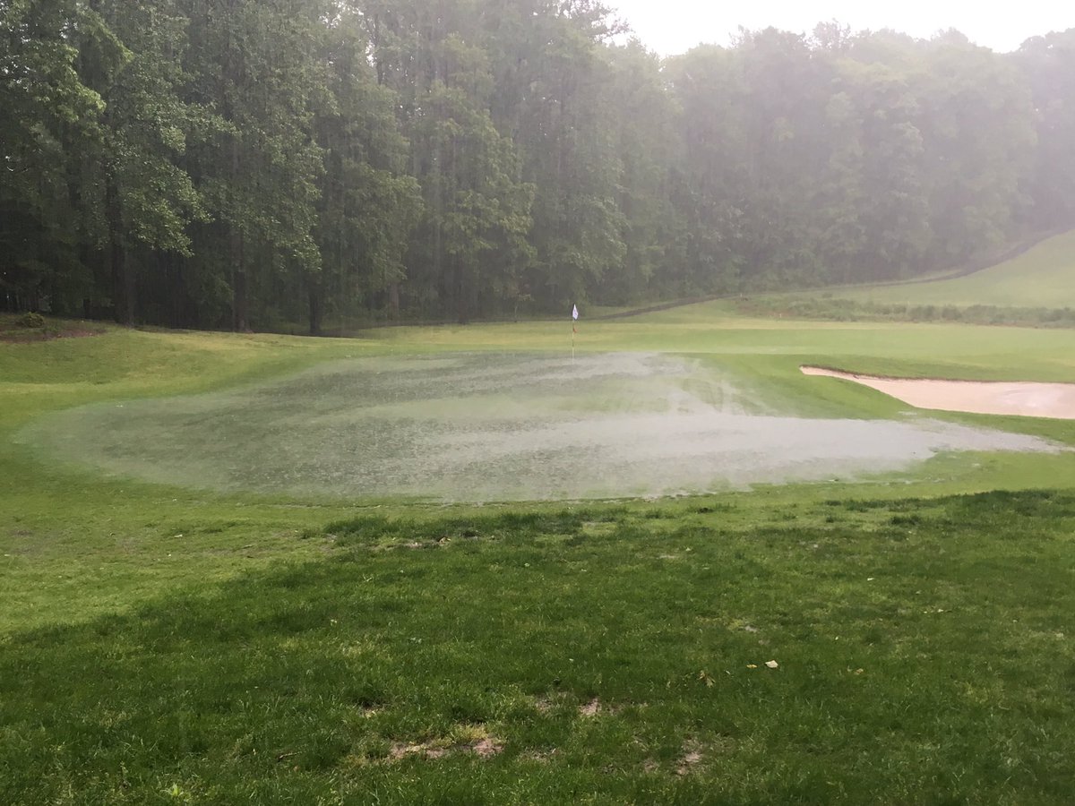 Crowley91Tim's tweet image. Few extra creeks and ponds on the course today?? 🤔🤔🤔