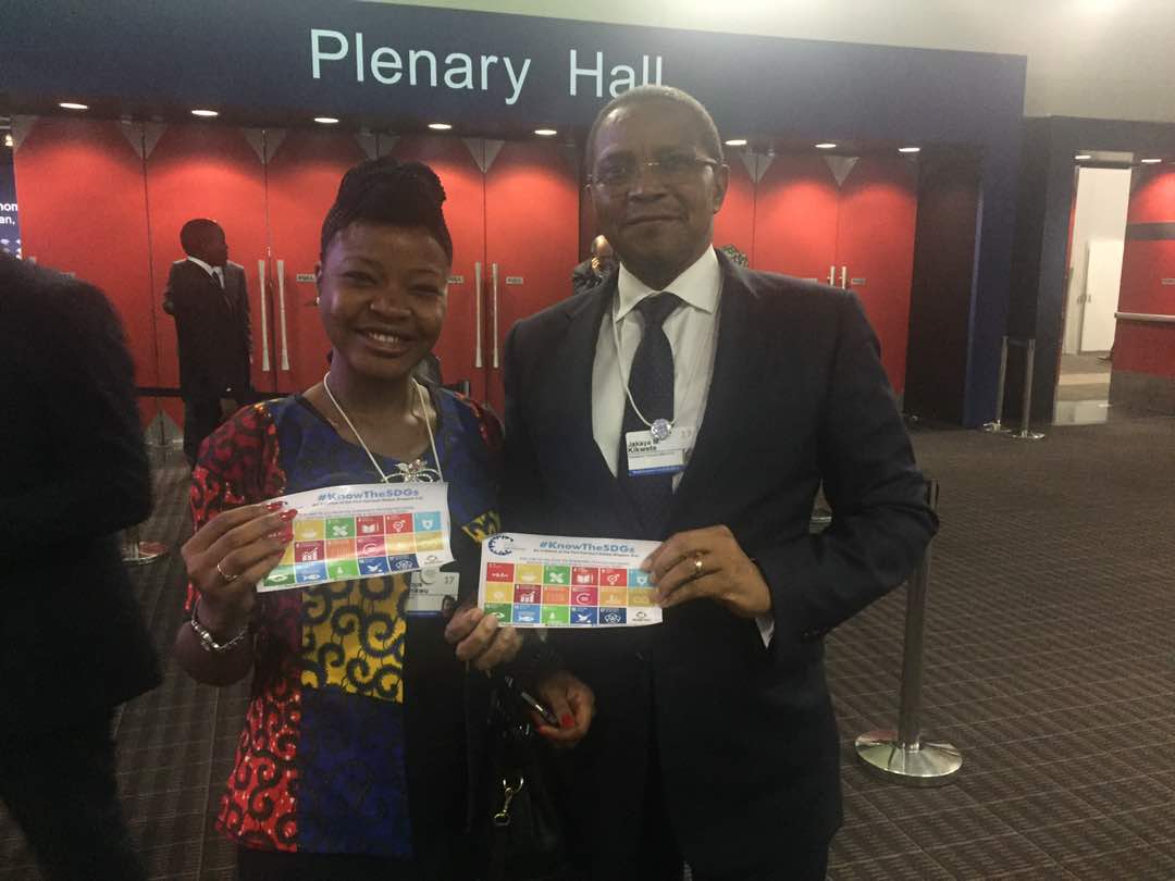 phglobalshapers's tweet photo. The former President of Tanzania, His Excellency Jakaya Kikwete has a #KnowtheSDGs moment. #AF17 #WEFAfrica17 #ShapersAf #ShapingAfrica https://t.co/BrvGPGdiQr