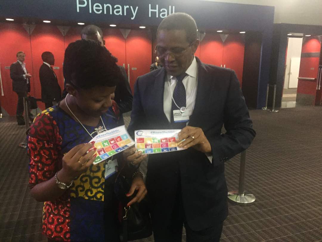phglobalshapers's tweet photo. The former President of Tanzania, His Excellency Jakaya Kikwete has a #KnowtheSDGs moment. #AF17 #WEFAfrica17 #ShapersAf #ShapingAfrica https://t.co/BrvGPGdiQr