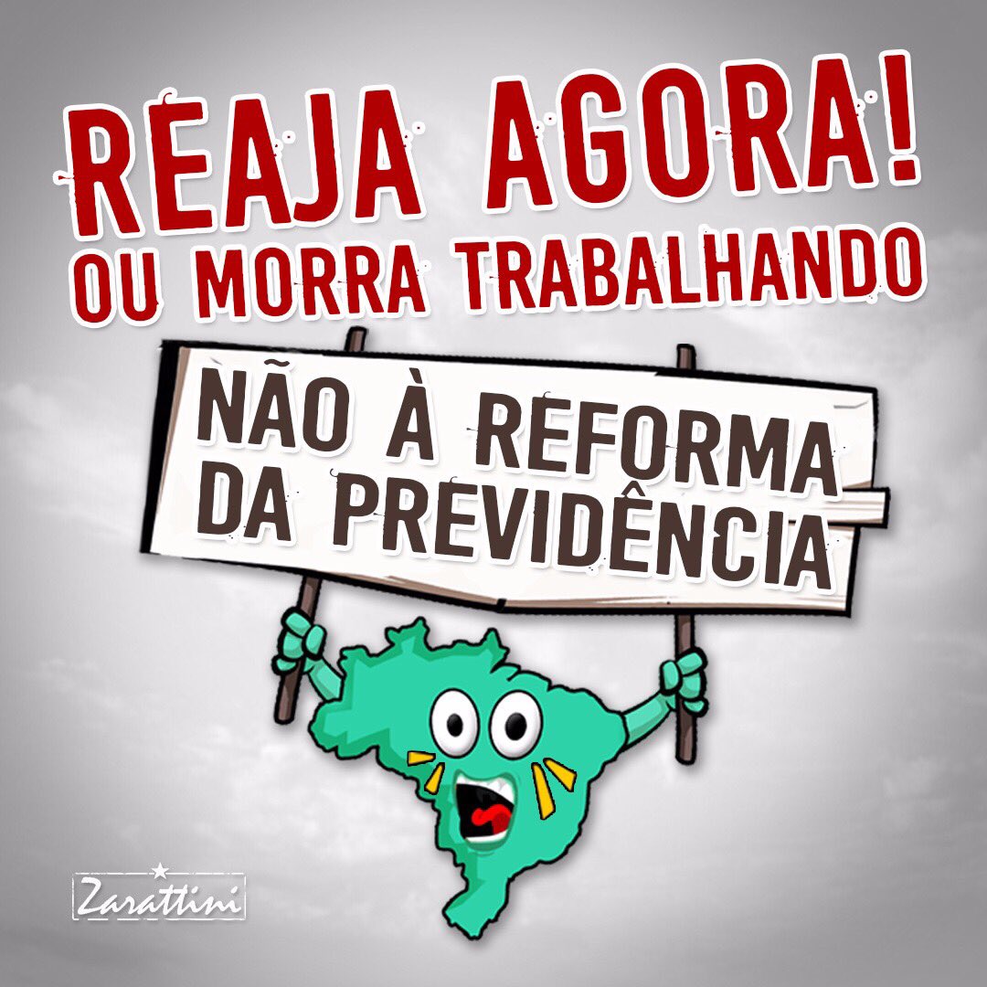 CarlosZarattini's tweet photo. De um retweet se vc é CONTRA a reforma da Previdência, contra acabar com sua aposentadoria. #NãoReformaPrevidência https://t.co/0BgX5CBAEj