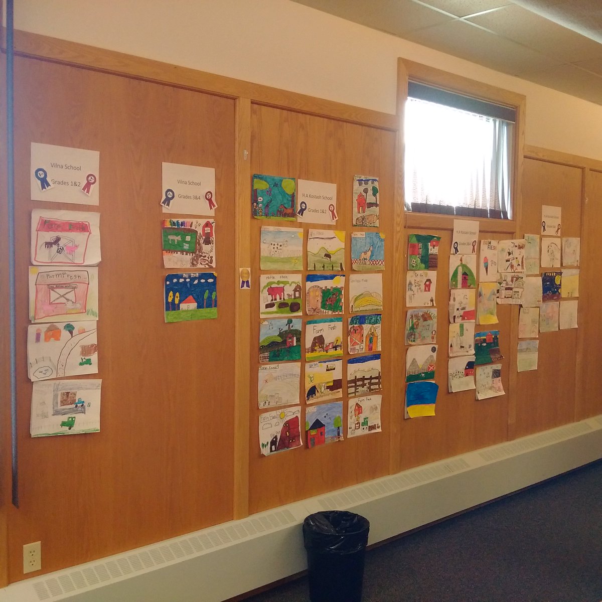 SLCagservices's tweet photo. Smoky Lake County Agricultural poster contest entries brightening up council chambers. Great job kids! https://t.co/BJeDl4RP1B