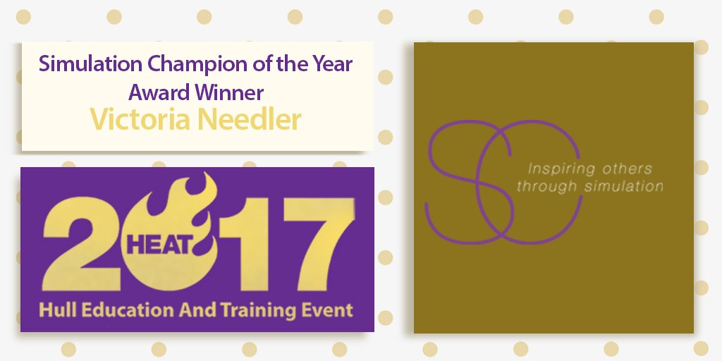 HEYNHSmec's tweet photo. The winner of #SimulationChampion of the Year 2017 is Victoria Needler! #HEAT2017 https://t.co/QdbqMrKuKp