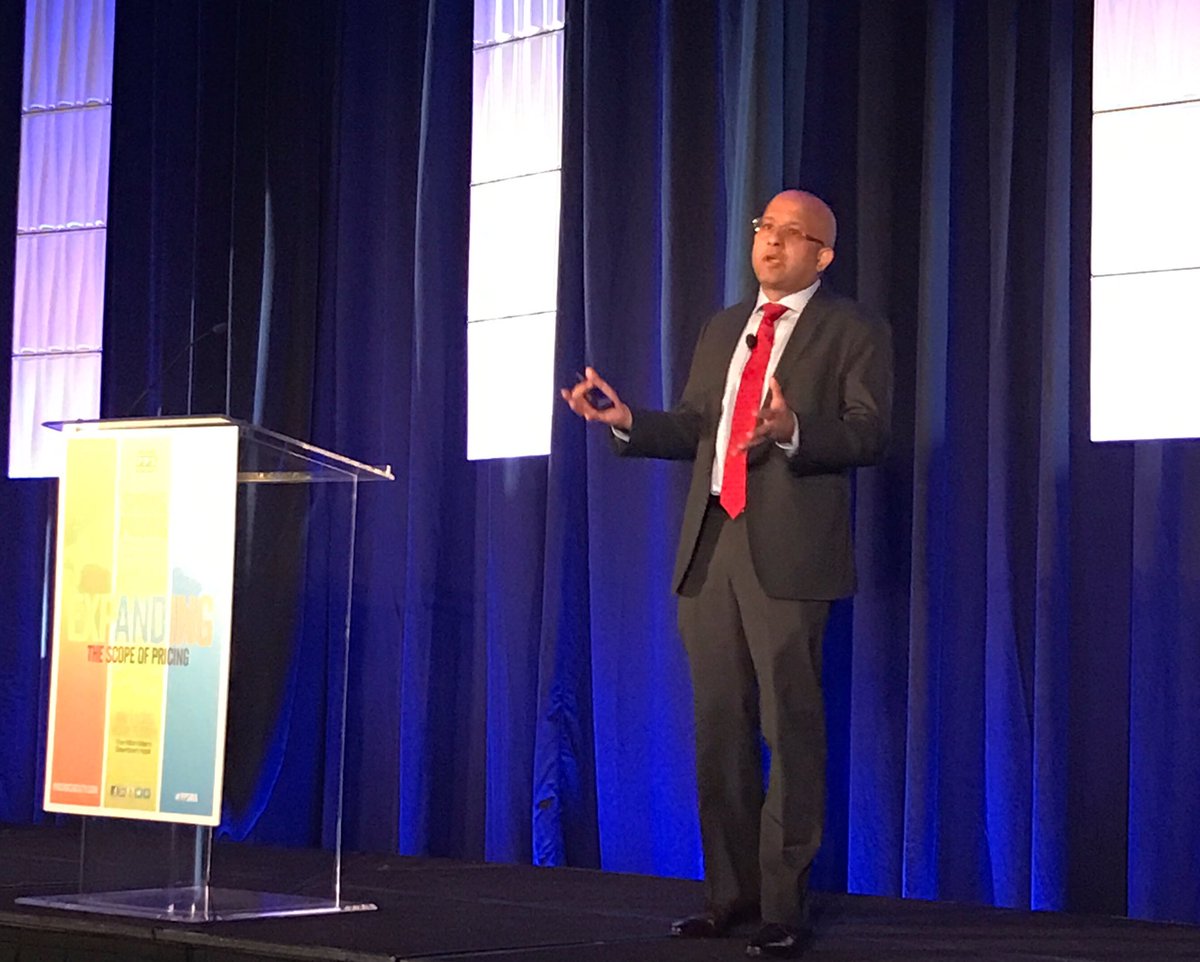 PricingSociety's tweet photo. Keynote presenter Sharad Chadha, GM @GEHealthcare sharing how to "Build #Pricing Muscle In A Large Company" #PPSMIA https://t.co/E3x8DM2jR3