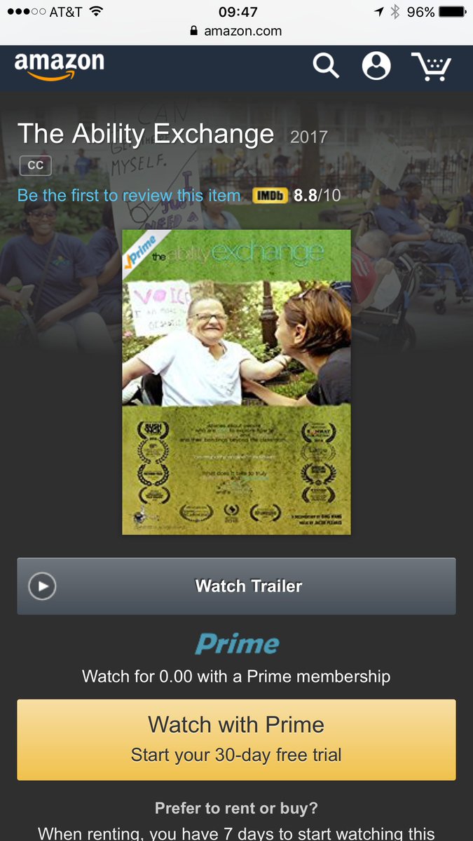 AbilityExchange's tweet photo. @AbilityExchange is available on @AmazonVideo now!! Check it out: https://t.co/YO0alw5AFJ! #amazon #documentary #disability https://t.co/GfQpch0MrN