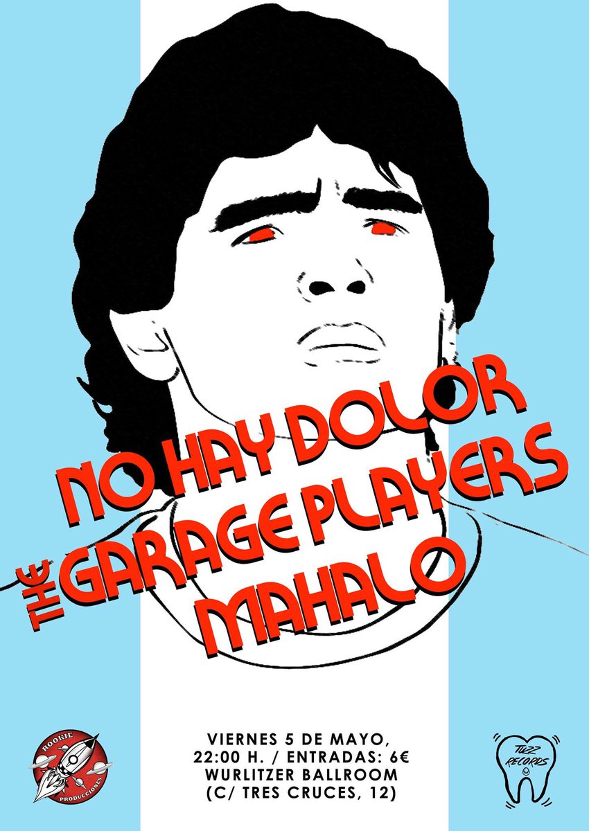 #Hoy triple cartel con <a href="/nohaydolor_band/">NoHayDolor_band</a>, <a href="/Mahaloband_/">Mahalo</a> y @Garage_Players en la <a href="/wurlitzerballro/">Wurlitzer Ballroom</a> . #MadridAndMusic