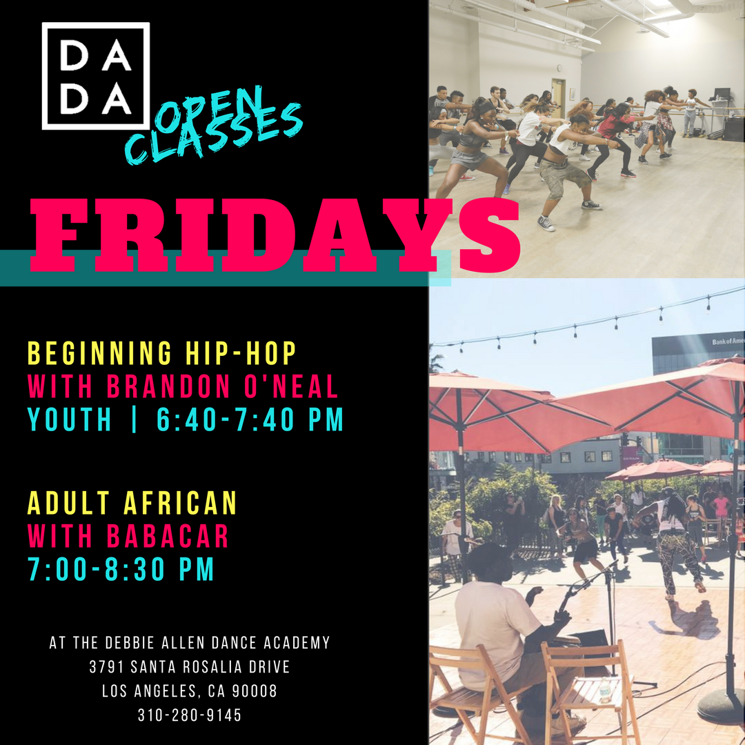 OfficialDADance's tweet photo. FRIDAY #openclasses at #DADA!!
#LAdanceclasses #Africanclass #Africandance #LAhiphop #hiphopclasses #debbieallen #debbieallendanceacademy https://t.co/3lZBsO5av9