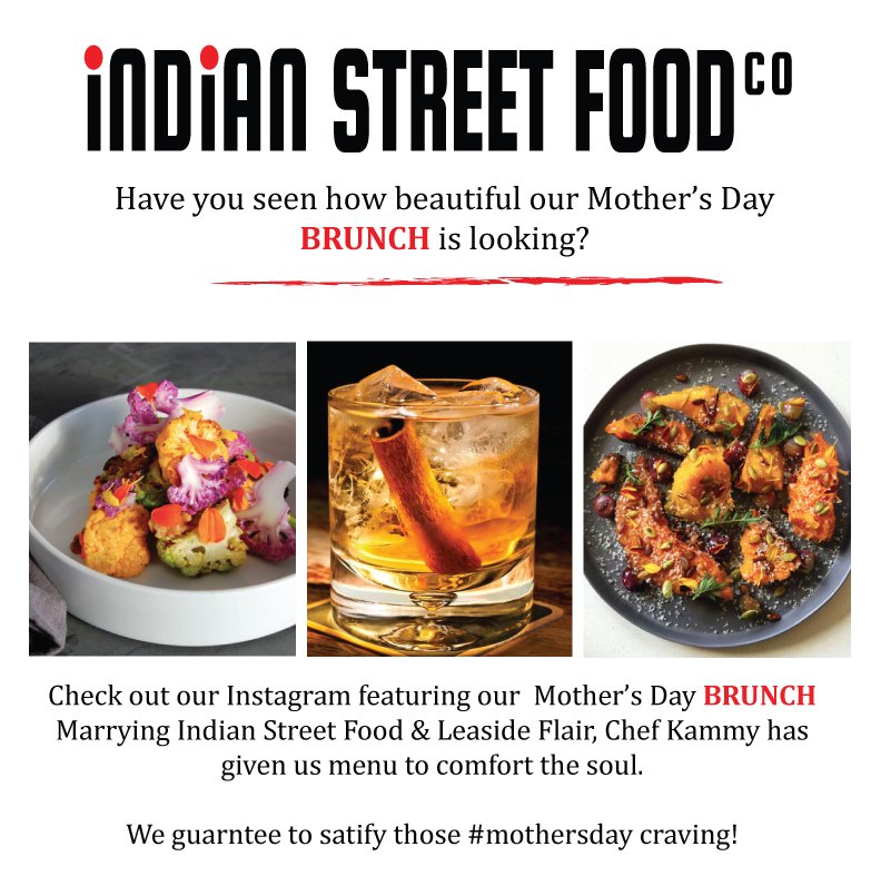 Mother's day is coming - Book your table for over-the-top-delicious INDIAN brunch. 
Call for reservation: 416-322-3270. limited seats