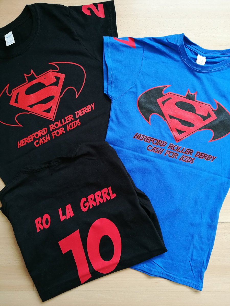 Oh yeh! Look at these beauties all ready for our superhero day on Sunday!! Thank you <a href="/RollerDerbyCity/">Roller Derby City</a>  💜