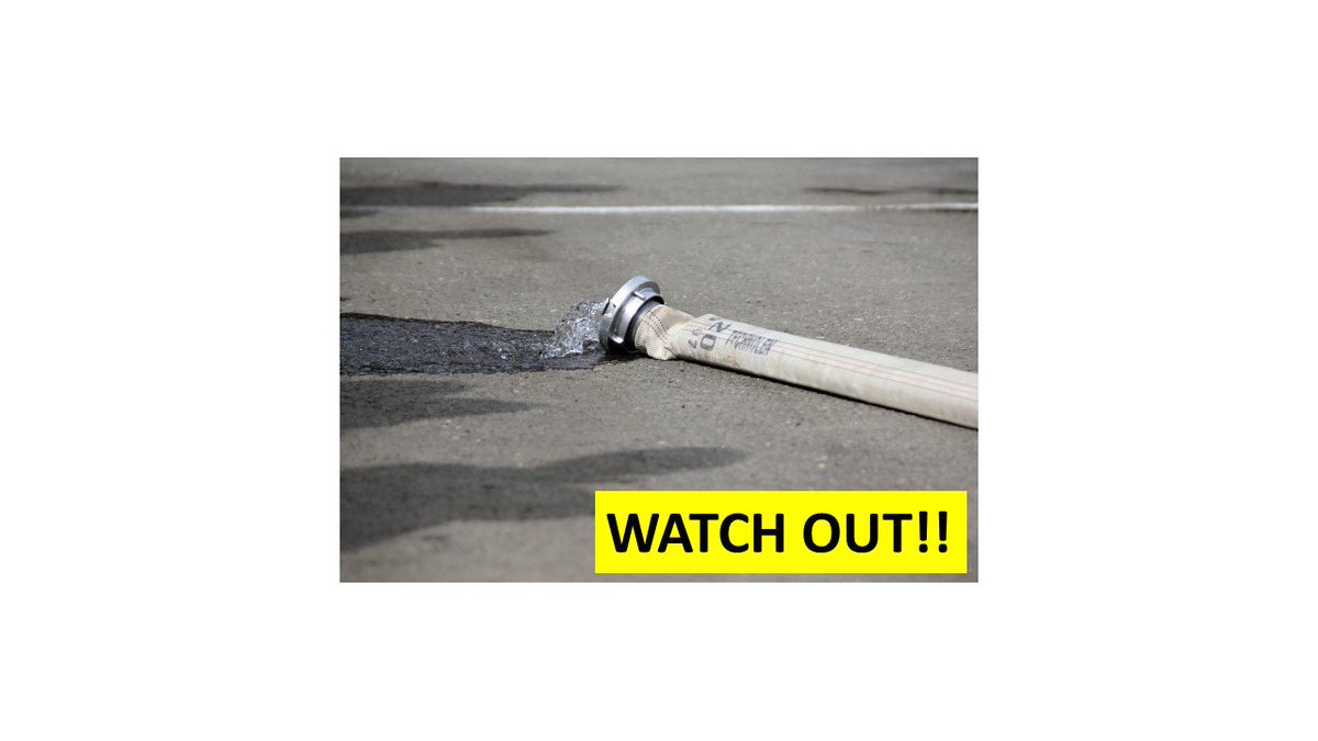 BCHwyPatrol's tweet image. #DYK that you may NOT drive over a fire hose?  $81 #FineFriday