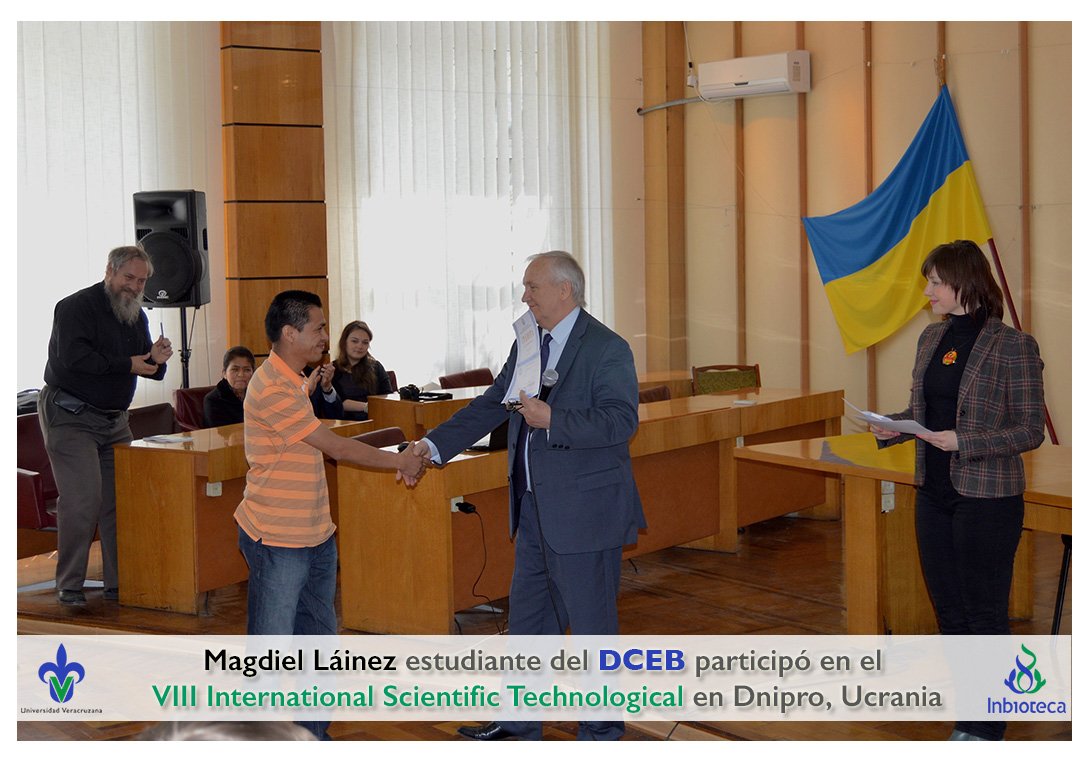 inbioteca's tweet photo. Estudiante del #DCEB @inbioteca participó en el VIII International Scientific Technological en Ucrania #UV_DamosMás
https://t.co/NOuCaTR7PN https://t.co/Pejrn4zzEY