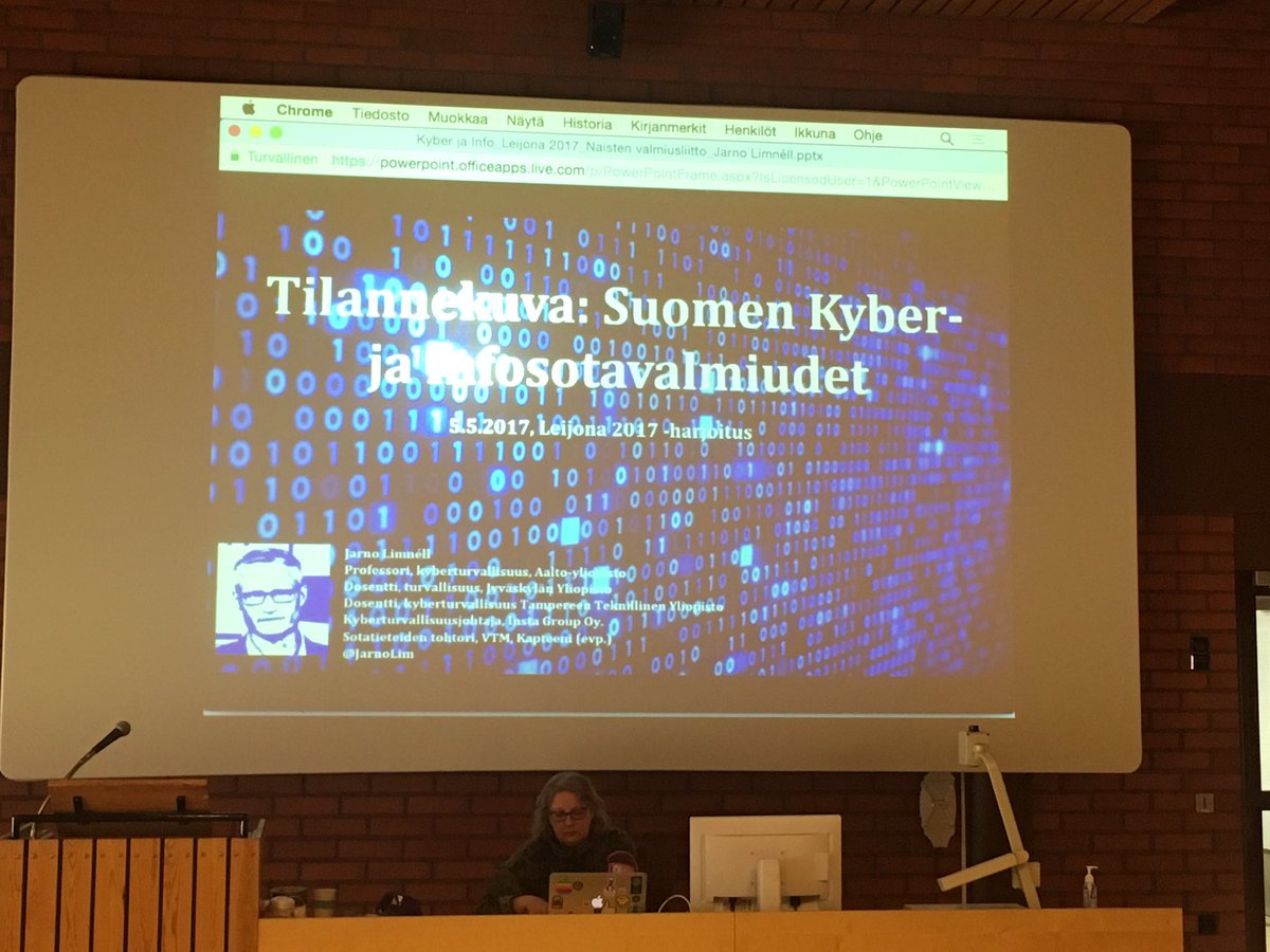 Taisku1's tweet photo. Jarno Limnell "Suomi näyttäytyy nuorille luottamusyhteiskuntana" #Leijona2017 #naistenvalmiusliitto https://t.co/LS3KMmGQwX