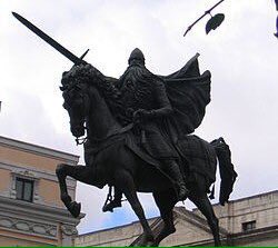 世界の武器防具百科 ティソーナ スペインの英雄エル シッドの愛剣 エル シッドはカスティーリャ王国の貴族 11世紀後半のレコンキスタで活躍し 戦略家としても剣士としても極めて優れていた この剣は全長103cm ダマスカス鋼で作られており